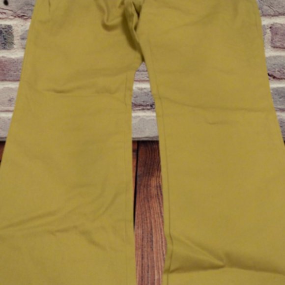 Old Navy Beige Khaki Boot Cut Adjustable Waist 16 Kids Pants - Picture 5 of 8